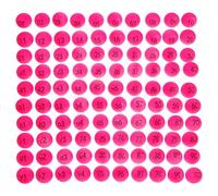 Toyvian 100 Boules Numérotées de 1 à 100 en Plastique Réutilisables, Légères et Sphériques pour Tirage Sort, Adaptées aux Réunions Annuelles et Événements Professionnels
