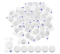 Toyvian 100 Comprimés de Serviettes Compressées Jetables en Coton Mini Mouchoirs en Papier Compressés pour Maison Voyages et Activités Sportives en Plein Air