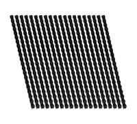 Toyvian 100 Pièces Anneaux de Reliure Noirs 6mm en Plastique pour Cahiers | Outil D'assemblage, Espacement Régulier des Boucles, pour Calendriers, Rapports et Travaux Scolaires