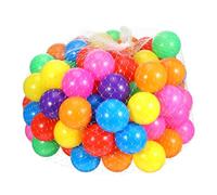 Toyvian 100 Pièces Balles de Piscine Rondes Colorées Jouets de Jeu pour Garçon Fille Balles de Jeu Robustes et pour Fête et Piscine Couleur Aléatoire