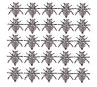 Toyvian 100 Pièces Breloques Araignées en Alliage Noir pour Ongles, Décoration de Manucure Professionnelle Légère et Résistante sans Déformation, Accessoires Nail Art Uniques pour
