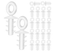 Toyvian 100 Pièces Capuchons Décoratifs Transparents pour Boules en | Support Robuste en Plastique, Protège la Partie Supérieure des Ornements, Usage Scolaire et Professionnel, Noël