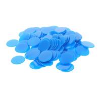 Toyvian 100 pièces Jetons de Comptage Colorés Plastique pour Jeux de Société Bingo Apprentissage Mathématique et Soirées Festives