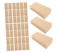 Toyvian 100 pièces Kraft Paper Bags Reusable Packaging for Food Snacks Candy Tea Storage and Organizing Kraft Storage Sacs Rangement Conservation