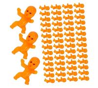 Toyvian 100 Pièces Mini Plastic Figurines Orange Cake Toppers For Shower Party Games And Ice Cube Decorations