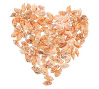 Toyvian 100 pièces Natural Conch Shells Décoration Naturelle pour Aquarium et Terrarium Accessoires Thème et Plage Miniatures sans Bords Tranchants pour Décoration Petits