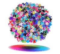Toyvian 1000 pièces Puzzle Dégradé pour Adultes Puzzle Jigsaw Papier Robuste Changement de Couleur Arc-Ciel Jeu de Réflexion Difficile pour Collection et Détente