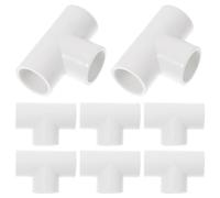 Toyvian 10Pièces Angle PVC pour Tuyaux de Plomberie Facile à Installer à Humidité Aux Chocs pour Applications