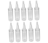 Toyvian 10pièces Bouteille Eau pour Hamster Biberon Allaitement pour Petits Animaux Distributeur Verre pour Écureuils Et Orphelins Transparent Réutilisable