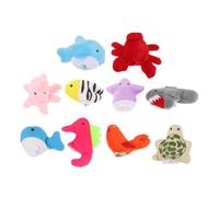 Toyvian 10pièces Marionnettes à Doigts Animaux Marins Petites Mains pour Garçon Fille