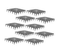 Toyvian 10pièces Plaque De Filtre pour Fond Aquarium Séparateur Aquarium Plateau Isolation pour Nettoyage Facile Et Purification De Eau