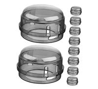 Toyvian 10pièces Protège-boutons Pour Cuisinière à Gaz Protection La Saleté Éclaboussures Sécurité Garçon Fille Pour Four Et Cuisinière