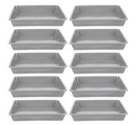 Toyvian 10pièces Soucoupes Carrées pour Plantes Plastique Étanches Et Réutilisables pour Pots De Fleurs Et Plantes Intérieur avec Support Stable Et Base Antidérapante