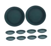 Toyvian 10pièces Soucoupes Rondes Plastique pour Pots De Fleurs Plateau De Drainage De Jardinière Bac à Égouttement pour Plante Base De Récupération Eau Amovible