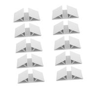 Toyvian 10pièces Stabilisateurs Triangulaires Blancs pour Barrière Anti-Fugue pour Animaux Supports De Renforcement pour Panneaux De Clôture