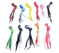 Toyvian 11 Paires de Lacets Plats Dégradés en Polyester pour Chaussures Décontractées, Résistants à L'usure et D'une Longueur de 120 Cm, Design Unique et Couleurs Couleur Aléatoire