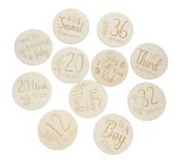 Toyvian 11pièces Disques De Pour Suivre La Grossesse Cartes De Maternité Double Face Accessoires Photo Pour Shower Et Fêtes Prénatales