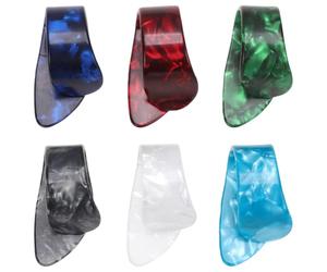 Toyvian 12 Médiators pour Guitare en Celluloïd, Médiators à Ongles pour Pouce, 6 Couleurs Assorties, 2 Pièces par Couleur, Accessoires pour Guitare et Basse, Adaptés aux Musiciens