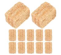 Toyvian 12 Mini Bottes de Foin décoratives - Accessoires de Ferme pour Maison de poupée - Ornement de Micro-Paysage - Mini Bottes de Paille pour Noël et l'automne