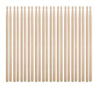 Toyvian 12 paires de baguettes de batterie 5A : baguettes en bois à prise lisse pour groupes de musique, percussions de jazz en studio - entraînement et cours de musique