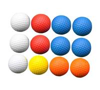 Toyvian 12 pièces Balles Anti-Stress Golf PU Lot pour Garçon Fille Souple Élastique Détente Cadeau Fête Couleur Aléatoire Couleur Aléatoire