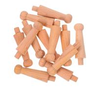 Toyvian 12 Pièces Balustres Bois Massif Non Peint Colonnes Décoratives Sculptées pour Meubles Piliers Européens Élégants pour Décoration Intérieure et Meubles Bois