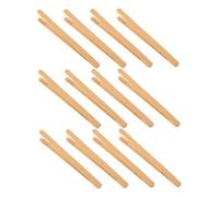 Toyvian 12 Pièces Bamboo Tweezer Clips for Montessori Fine Motor Skill Tools for Bead Sorting and Sensory Play Sustainable Utensil and Snack Handling