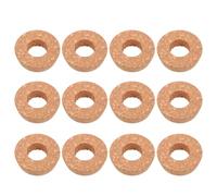 Toyvian 12 Pièces Bouchons De Vase à Champignons Liège Couvercles Hydroponiques pour Terrarium Bouchons De Vase Verre avec Trou Central Couvercles De Remplacement