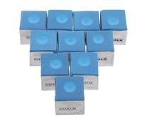 Toyvian 12 Pièces Craie pour Queue de Billard en Cubes, Bleu Quartz | Contrôle du Tir Amélioré, Rangement Portable, Longue, pour Pointes de Queue et Tables de Bar