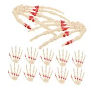 Toyvian 12 Pièces Décorations de Squelette Réalistes pour Maisons Hantées Cimetières et Fêtes Accessoires Effrayants pour Ambiance Mystérieuse