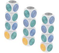 Toyvian 12 pièces Dés Éducatifs Colorés pour Garçon Fille Accessoires Pédagogiques Ronds Jeux et Apprentissage pour Étudiants