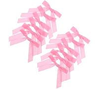 Toyvian 12 Pièces Lot D'étiquettes en Forme de Nœud pour Verres Décorations de Noël Ruban Marque-verres pour Guirlandes et Sapins