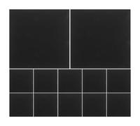 Toyvian 12 Pièces Panneaux Acoustiques en Feutre Noir Auto-adhésifs Assemblage Modulaire et Conception Dos à Colle pour Bureau et Maison, Éliminant la Diffusion des Ondes Sonores