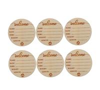 Toyvian 12 Pièces Plaque De Naissance Annonce De Naissance Nouveau-né Tableau D'annonce Du Nom Du Nouveau-né Cartes Du Mois Du Nouveau-né Grossesse Noel En Bois Marque Célèbre Noël De Bébé