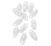 Toyvian 12 Pièces Plastic Screw in Ceiling Hooks for Hanging Lamps Lanterns and Plant Baskets Minimalist Design Lighting Hooks for Indoor Decorative Use