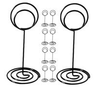 Toyvian 12 Pièces Porte-Photo de Table Noir en Acier au Carbone | Numéros de Table et Cartes de Place, Mariages, Banquets, Décoration Élégante