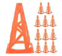 Toyvian 12 Pièces Seau de Signe d'entraînement de Football équipement de Football d'entraînement cônes de Jeu cônes de en Plastique en Plastique Sportif ou Orange