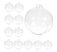Toyvian 12 Pièces Vase Terrarium Transparent Pot Suspendu Décoratif pour Plantes avec Crochet Design Créatif et Pratique pour Décoration Intérieure et Extérieure