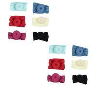 Toyvian 12pièces Bandeaux Nouveaux-nés Forme De Donut Avec Nœuds Accessoires De Cheveux Pour Garçon Fille Fille Et Garçon Turbans Élastiques Confortables