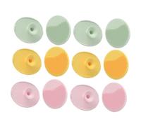 Toyvian 12pièces Brosse à Shampooing Pour Garçon Fille Masseur De Chevelu Brosse Pour Croûtes De Lait Silicone Souple Bain Pour Garçon Fille Nettoyant Pour Chevelu