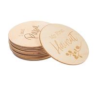Toyvian 12pièces Disques Bois De Jalons De Croissance Pour Cartes De Photos Mensuelles Pour Capturer Le Parcours De Développement Des Nourrissons