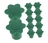 Toyvian 12pièces Lot de Capuchons De Tiges De Bambou pour Clôture De Jardin Couvre-Coins pour Poteaux Support De Plante Décoration Extérieure