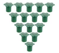 Toyvian 12pièces Lot de Capuchons De Tiges De Bambou pour Clôture De Jardin Couvre-Coins pour Poteaux Bambou Décoration Extérieure