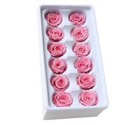 Toyvian 12pièces Lot de Roses Immortelles Fleur Eternelle Preservée Cadeau Saint Valentin Rose Artificielle Decoration Mariage DIY
