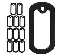 Toyvian 12pièces Silencieux Silicone Souple pour Médailles d Identité De Chien Réduit Le Bruit Manchons De Protection Lot