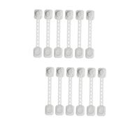 Toyvian 12pièces Verrou De Sécurité Réglable Pour Garçon Fille Verrou Anti-accident Pour Meubles Réfrigérateur Blanc