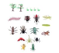 Toyvian 14 Pièces Insecte Animal De Simulation Jouets Simulés Modèles De Plantes Modèles Animaux Modèles Émulsifs D'insectes Modèles De Bureau Décorations Simulées