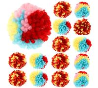 Toyvian 15 Pièces Balle en Peluche Balle Chat Jouets De Chat Crinking Dentition Jouets Chaton Petit Pompons des Balles Pompon Duveteux à Mâcher Peluche Couleur Aléatoire