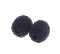 Toyvian 15 pièces Bonnette Mousse Microphone Petit Format Protection Vent pour Lavalier Noir Mousse Dense Anti-vent