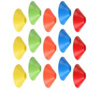 Toyvian 15 Pièces Cônes D'agilité D'entraînement Football Base Stable | Conception Facile à Transporter et Ranger, Visibilité Multi-surfaces, pour Entraîneurs et Équipes